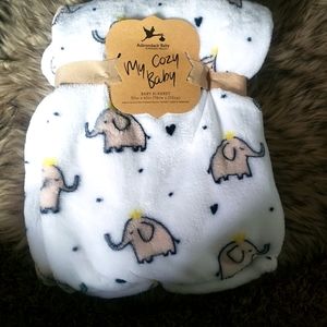 Baby girl elephant blanket